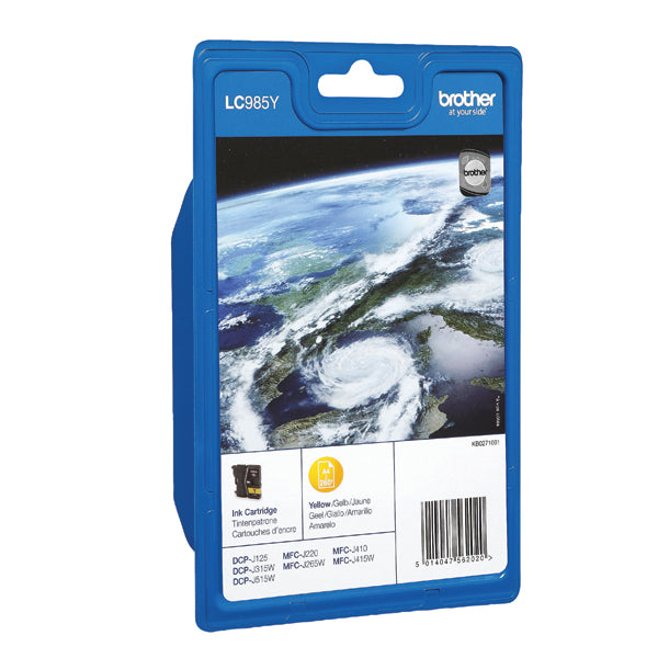 Brother LC985Y Inkjet Cartridge Yellow LC985Y