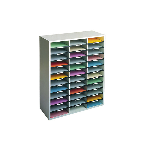 Fellowes 36 Compartment Literature Sorter A4 Dove Grey 25061