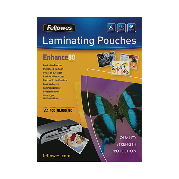Fellowes A4 Laminating Pouch 160 Micron (Pack of 100) 55306101