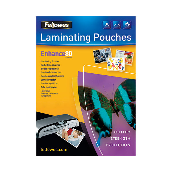 Fellowes A4 Enhance Laminating Pouches 160 Micron (Pack of 25) 53962