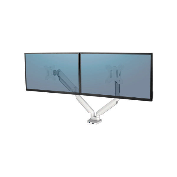 Fellowes Platinum Series Dual Monitor Arm White 8056301