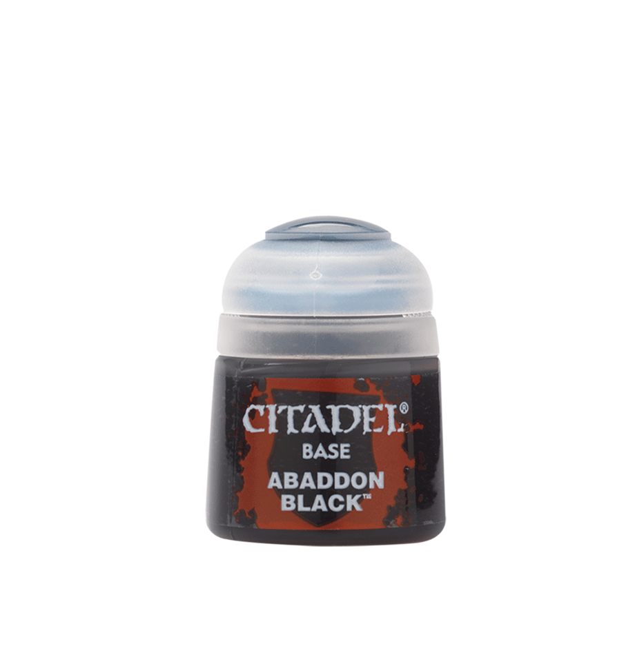 Warhammer Citadel Base Paint: Abaddon Black 12ml