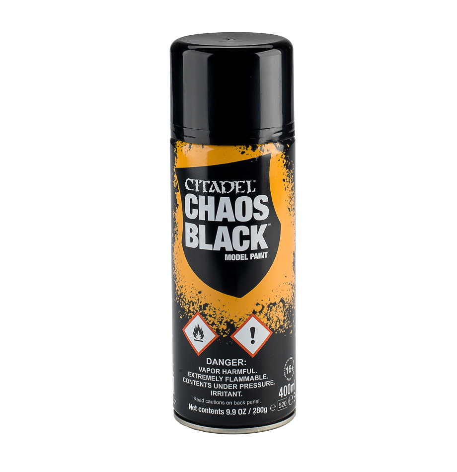 Warhammer Citadel Spray Paint: Chaos Black