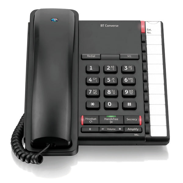 BT Converse 2200 Corded Telephone Black 040208