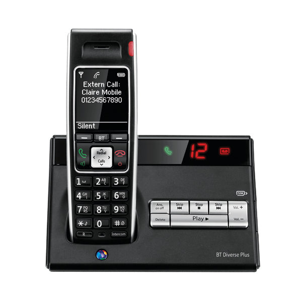 Bt 7450 Plus Single Dect Phone Blk