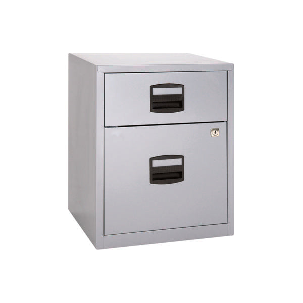 Bisley 2 Drawer Home Filing Cabinet A4 413x400x525mm Grey BY11112