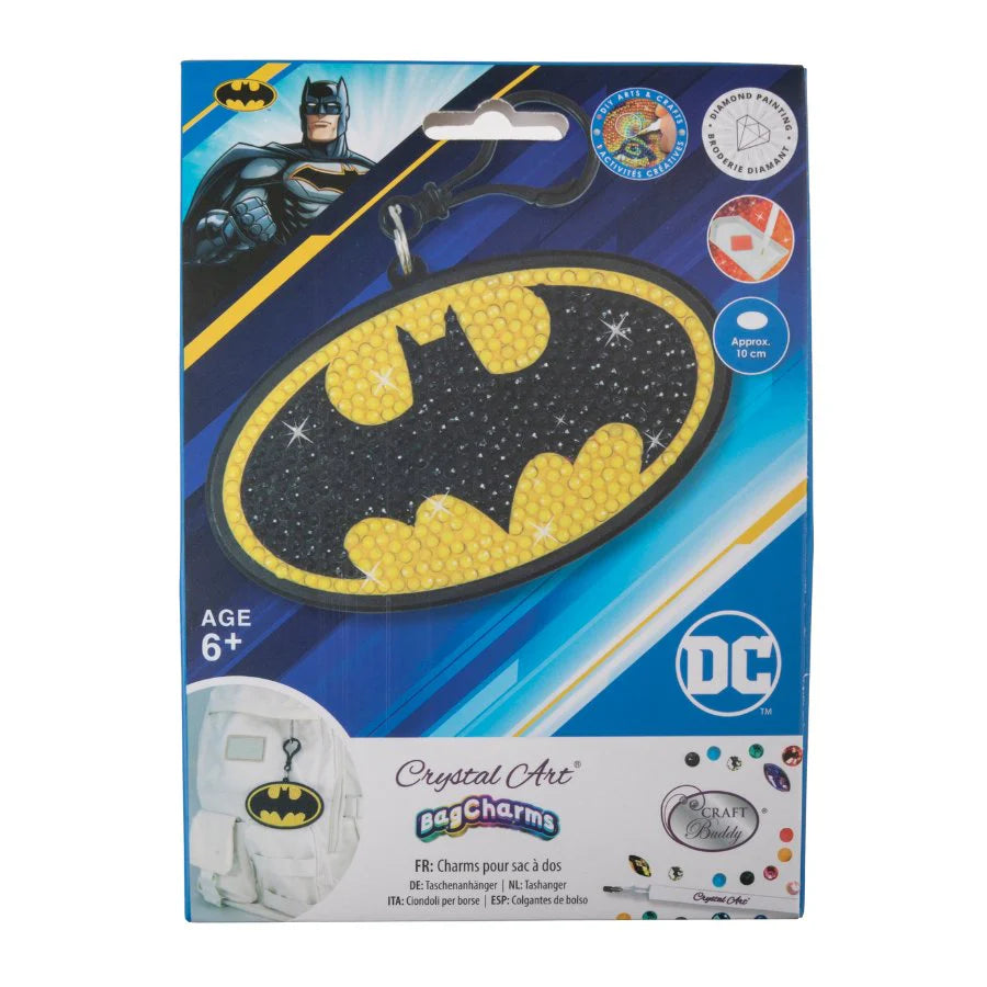 Crystal Art Bag Charm - DC Batman