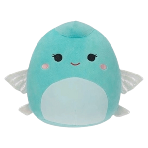 Squishmallows 7.5 Inch Janie Light Teal Flying Fish
