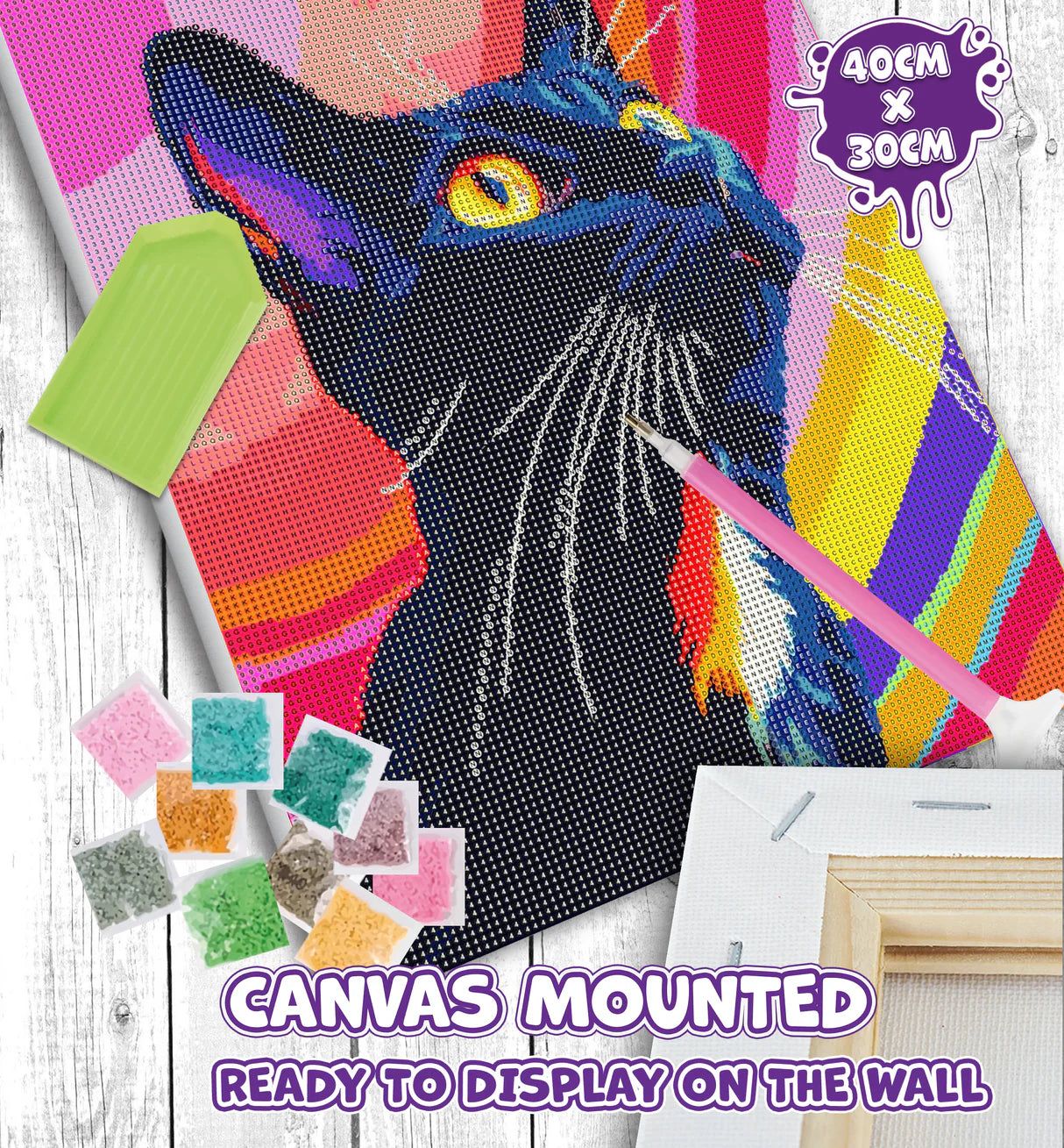 Diamond Art Set - Black Cat
