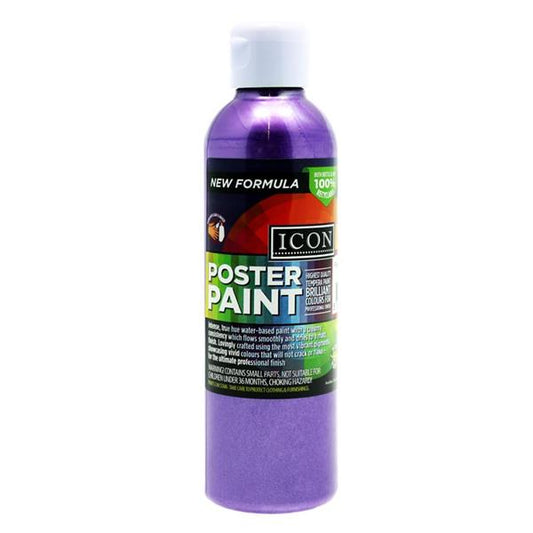 Icon 300ml Purple Pearlescent Poster Paint