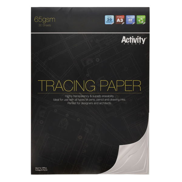 Premier Activity A3 65gsm Tracing Paper Pad (30 Sheets)