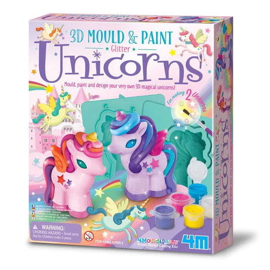 Mould & Paint Kit - 3D Glitter Unicorns