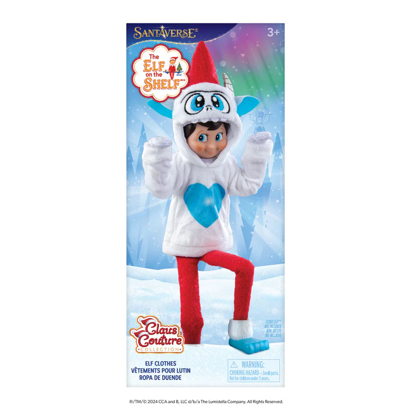 Elf on the Shelf Claus Couture - Yeti Hoodie Set