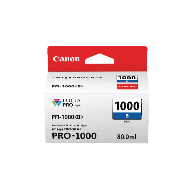 Canon PFI-1000B Inkjet Cartridge Blue 0555C001