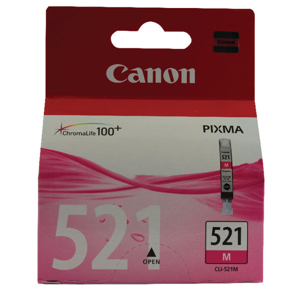 Canon CLI-521M Inkjet Cartridge Magenta 2935B001