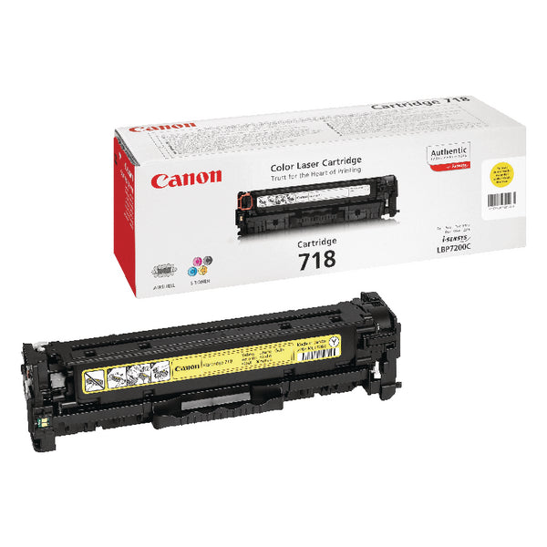 Canon 718Y Toner Cartridge Yellow 2659B002