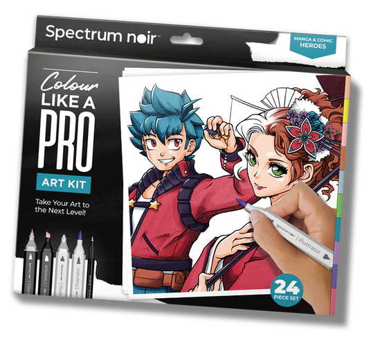 Spectrum Noir Pro Colour 24 Markers Kit - Manga & Comic Heroes