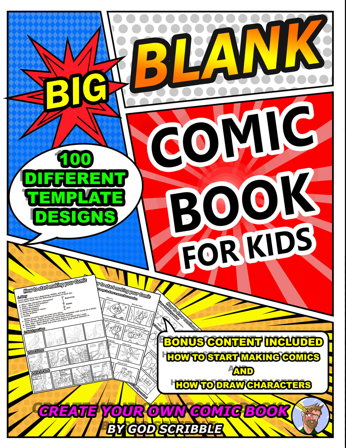 Big Blank Comic Book For Kids