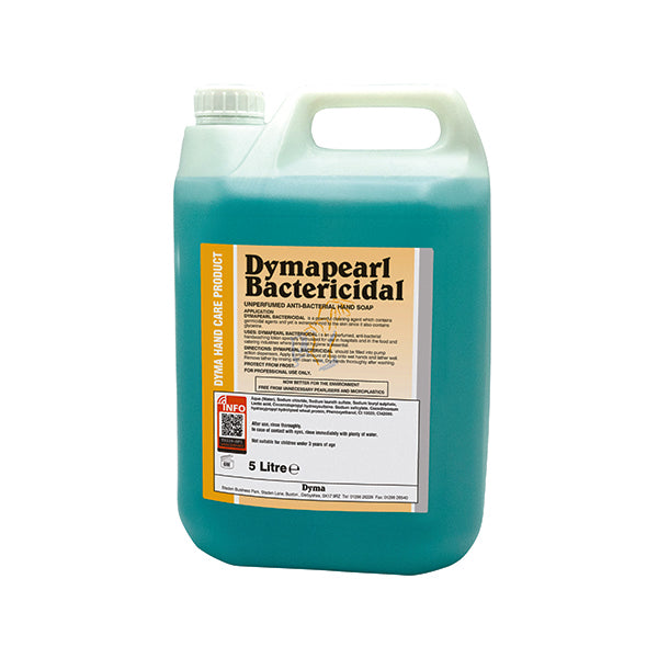 Dymapearl Antibacterial Hand Soap Unperfumed 5 Litre 0604248