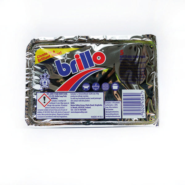 Brillo Multi-Use Soap Pads x5 Pads Per Pack (Pack of 24) 930044
