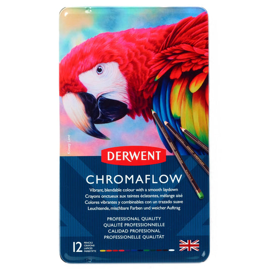 Derwent Chromaflow Pencils Tin 12