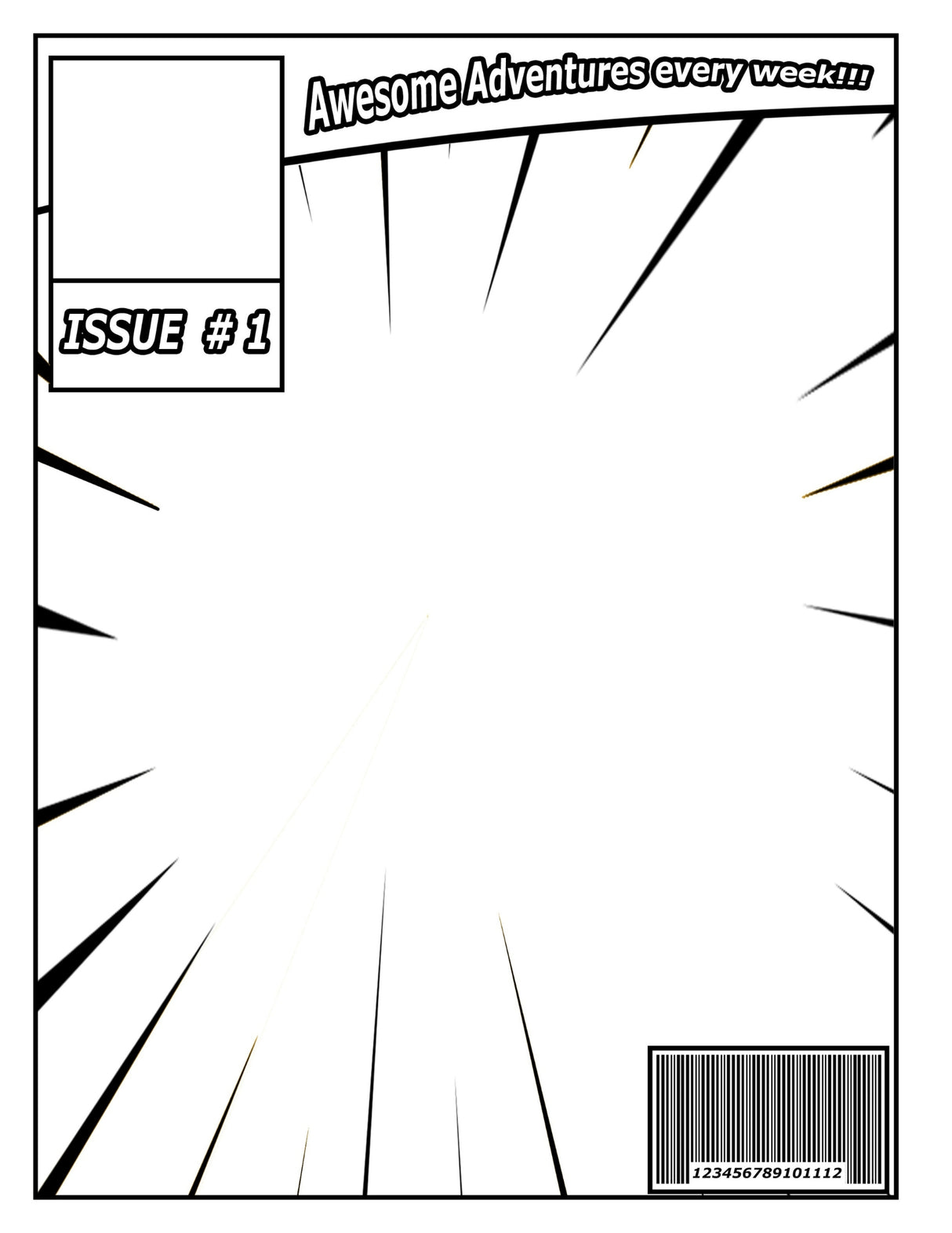 Big Blank Comic Book For Kids