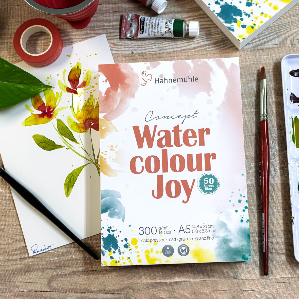 Hahnemuhle Watercolour Joy Pad 300gsm Cold Pressed A5 (50 Sheets)