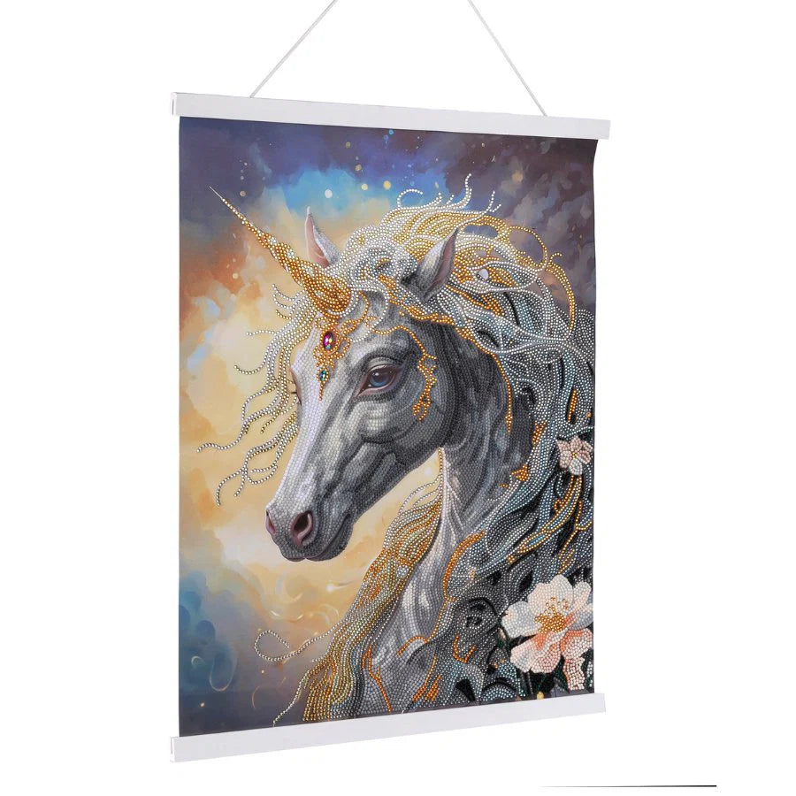Crystal Art Scroll Kit 40x50cm - Cosmic Unicorn