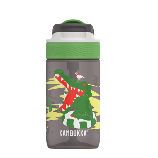 BPA free water bottle with Straw lid-Crocodile