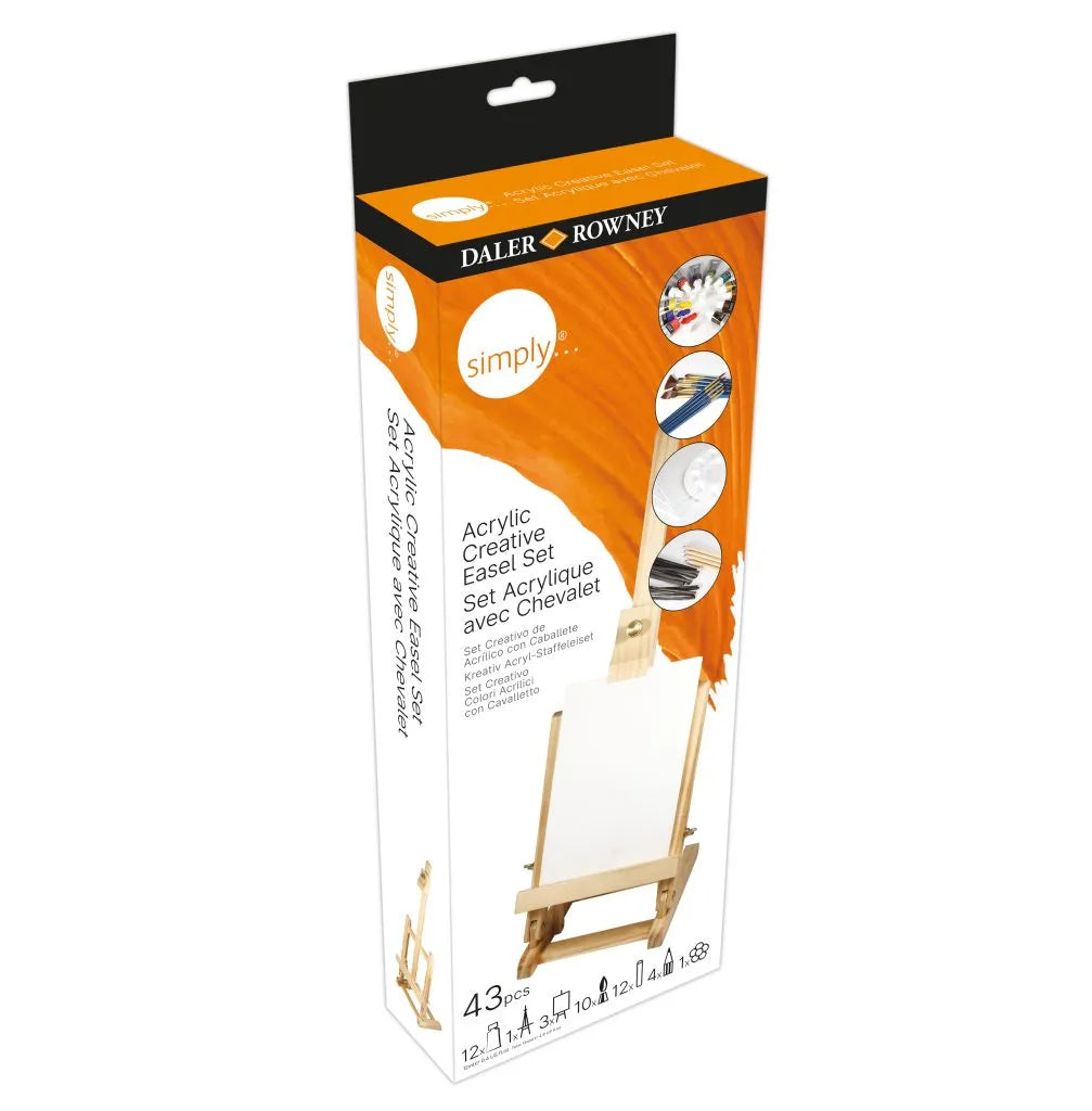 Daler Rowney Simply Acrylic Paint Creative Easel Set