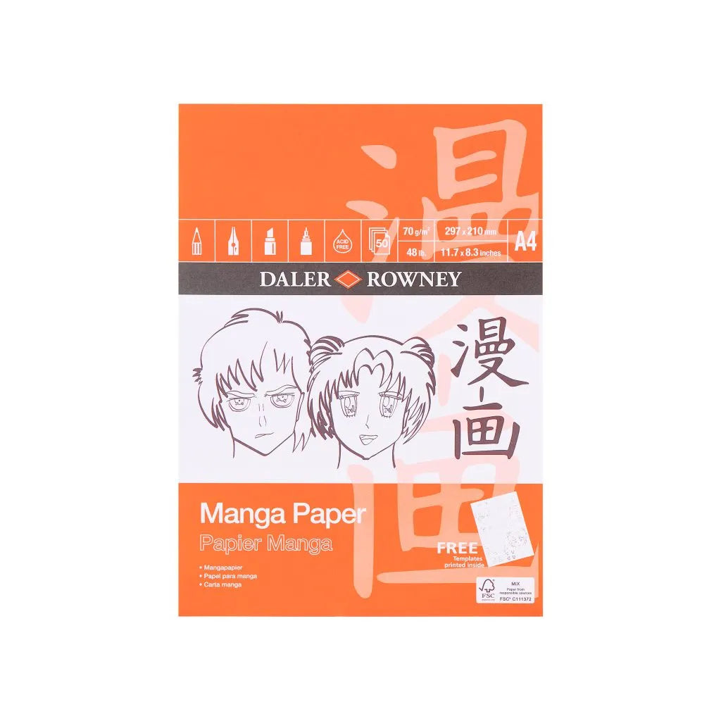 Daler Rowney Manga Marker Paper Pad A3 70g (50 Sheets)