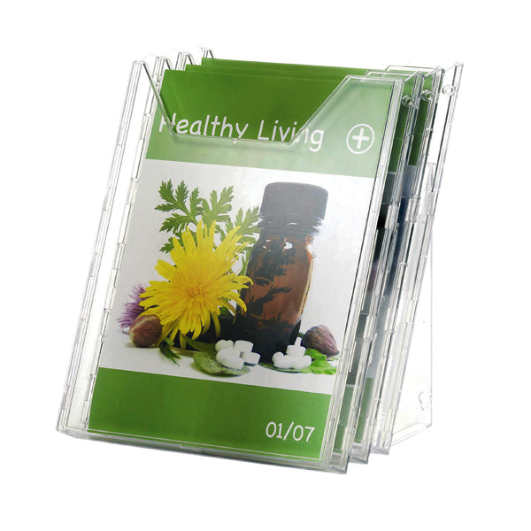 Durable Combiboxx Literature Holder A4 Portrait Clear Set of 3 8580/19
