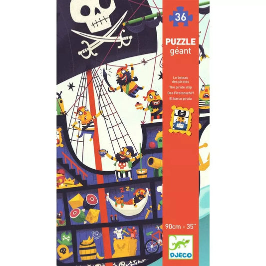Djeco The Pirate Ship 36 Piece Giant Jigsaw Puzzle