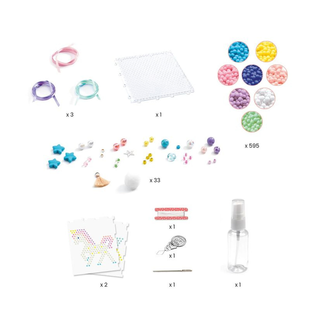 Djeco Artistic Aqua Beads Kit - Rainbow Charms