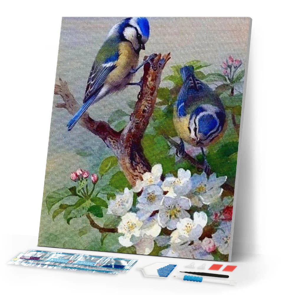 Diamond Art Kit 40x50cm - Tits On Branch