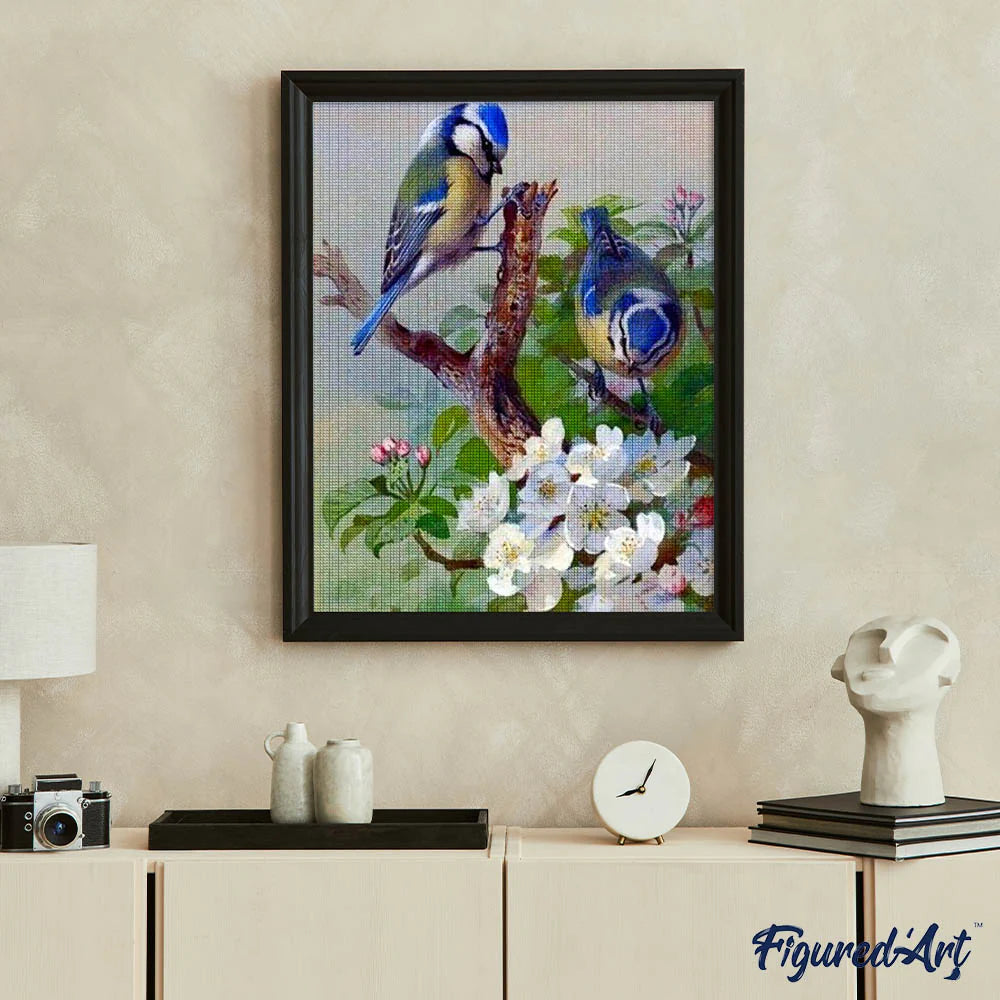 Diamond Art Kit 40x50cm - Tits On Branch