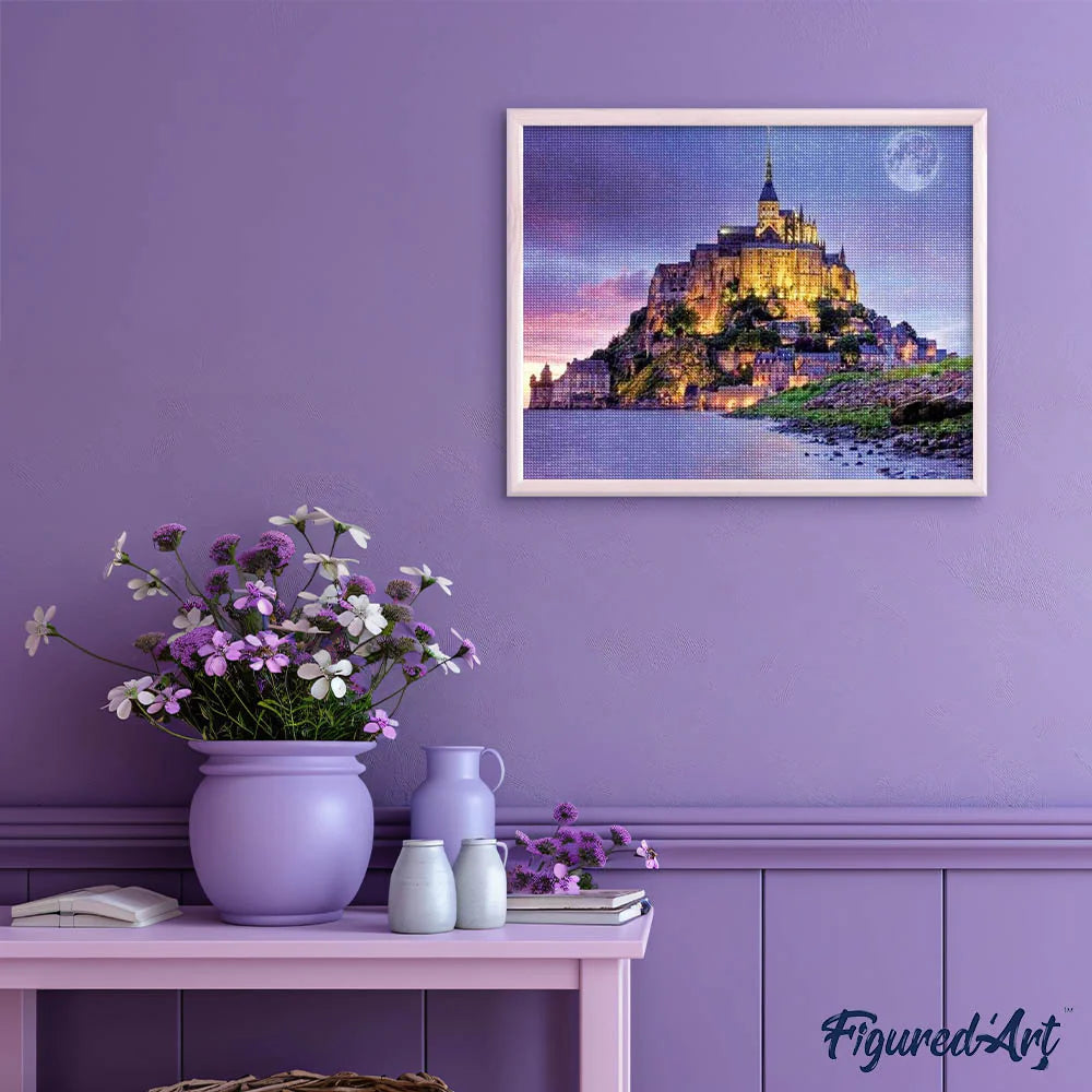 Diamond Art Kit 40x50cm - Mont Saint Michel