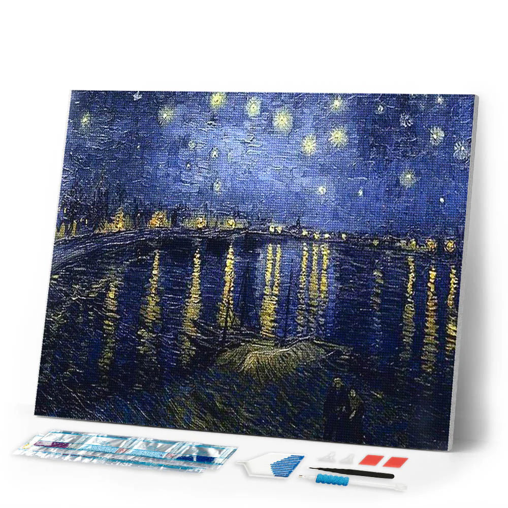 Diamond Art Kit 40x50cm - Van Gogh Starry Night Over The Rhone