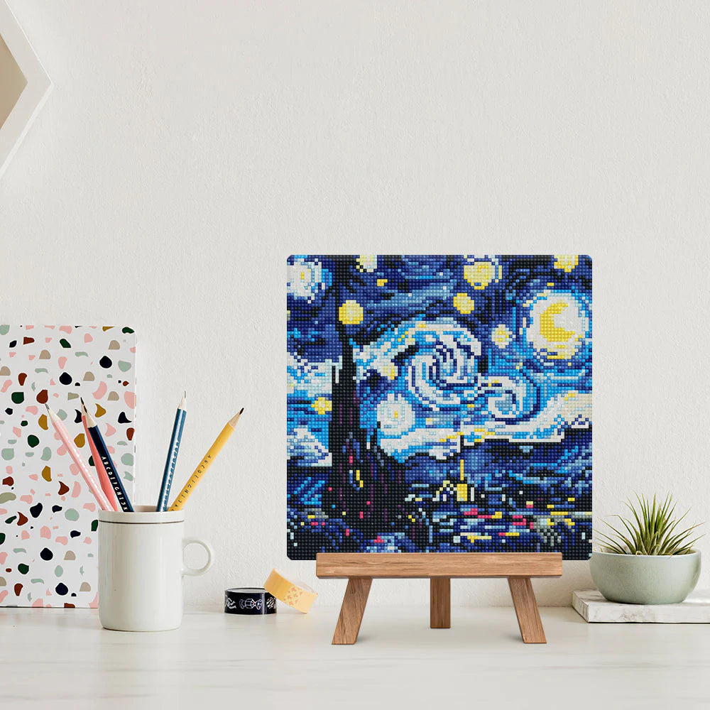 Diamond Art Kit 25x25cm - Vibrant Starry Night
