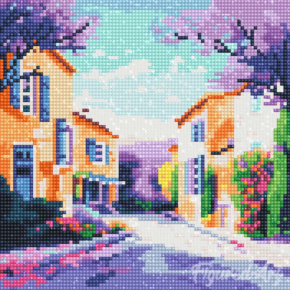 Diamond Art Kit 25x25cm - Spring In Provence