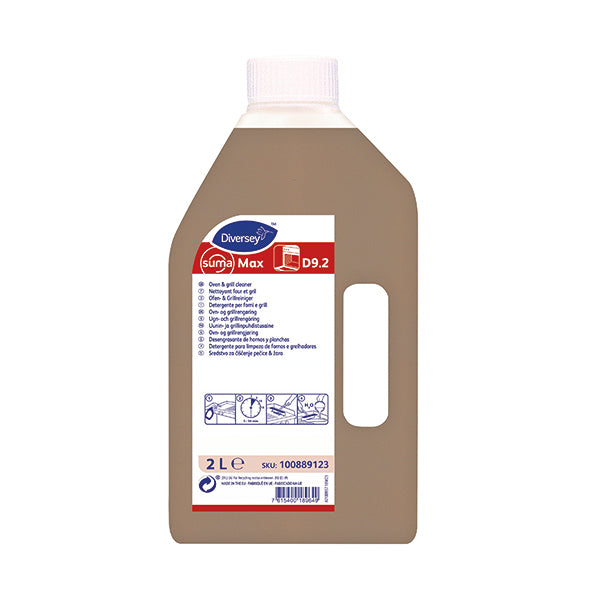Diversey Suma Max D9.2 Oven and Grill Cleaner 2 Litre (Pack of 6) 100889123