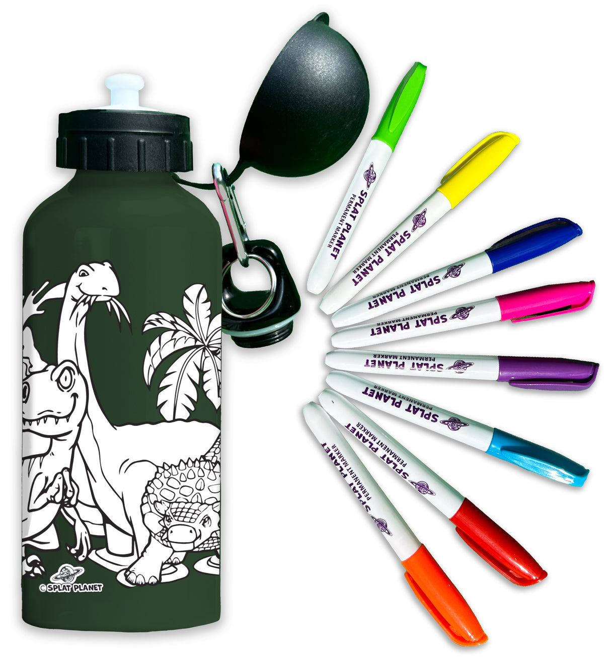 Create Your Own Water Bottle Set - Dinosaur