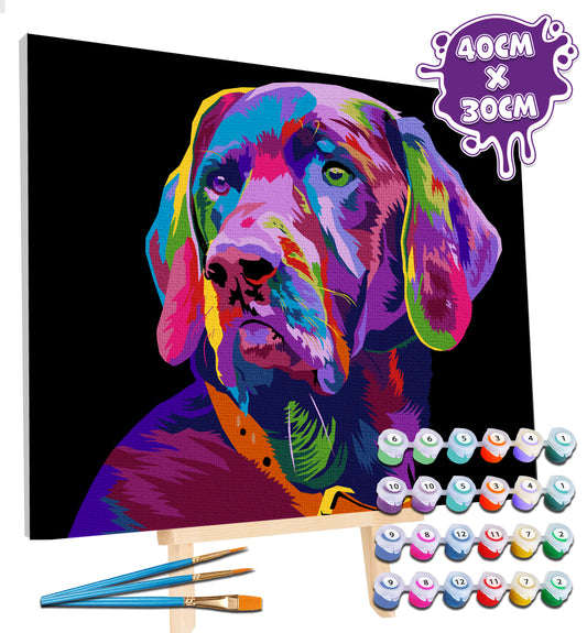 Dog Paint By Numbers Kit