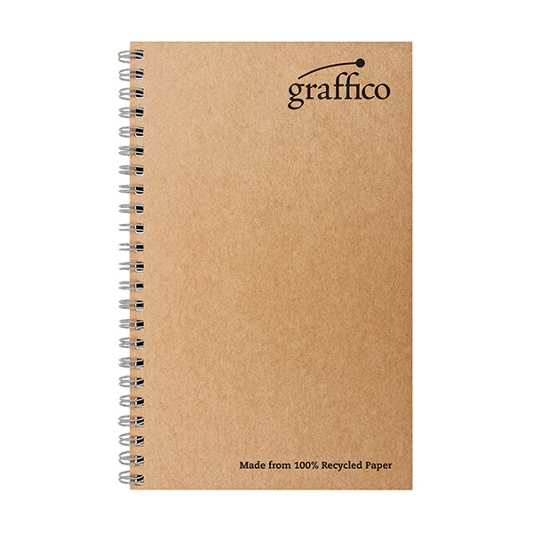 Graffico Recycled Wirebound Notebook 160 Pages A5 (Pack of 10) EN07341