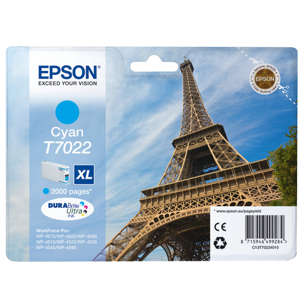 Epson T7022 Ink Durabrite Ult Xl Cy