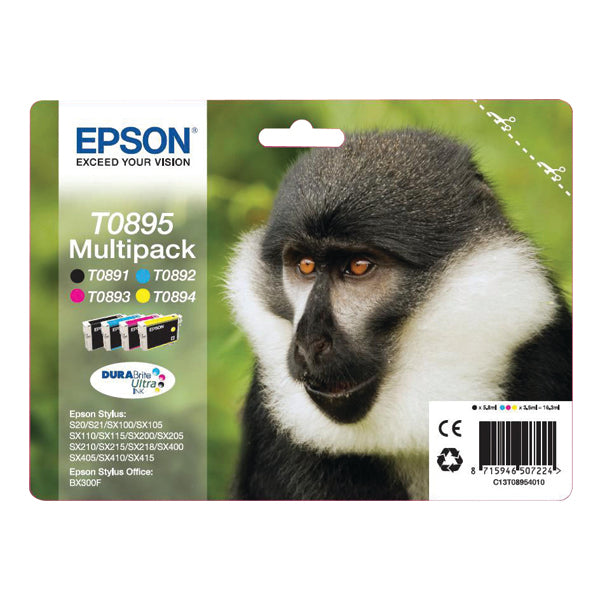 Epson T0895 Ink Cart Durabrite Cmyk