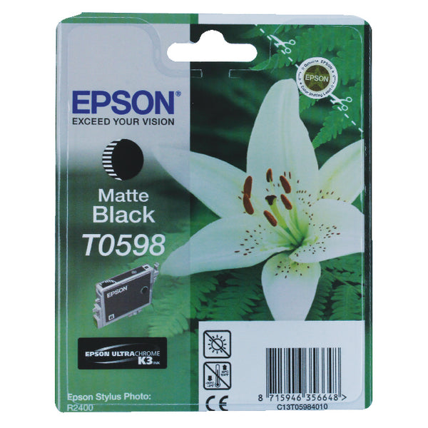 Epson T0598 Ink Ult Chr K3 Matte Blk