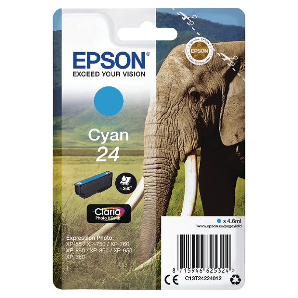 Epson 24 Ink Cartridge Cy