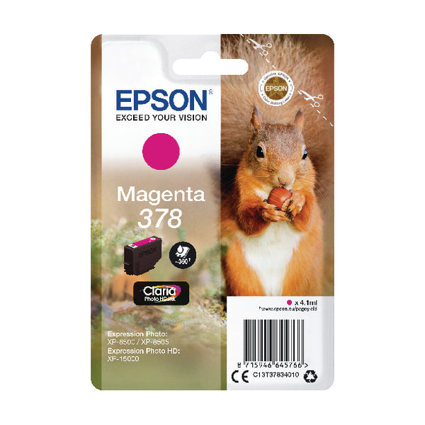 Epson 378 Ink Cart Photo Hd Magenta