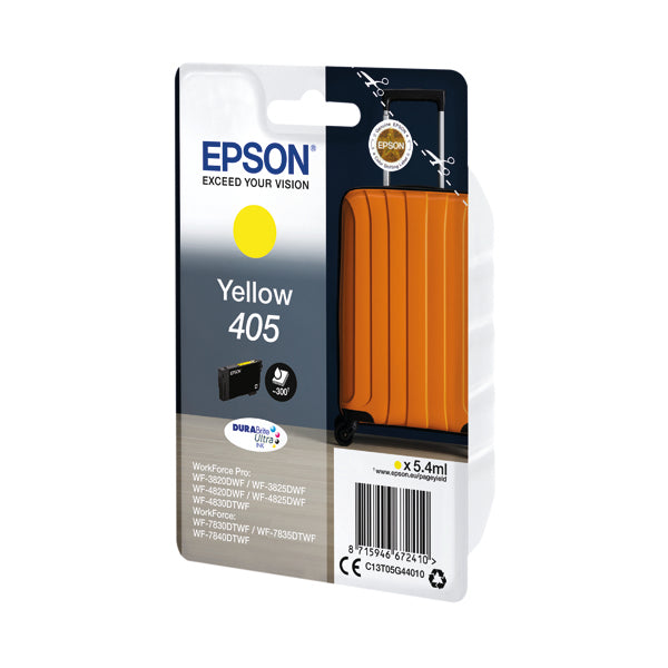 Epson 405 Ink Cartridge DURABrite Ultra Suitcase Yellow C13T05G44010